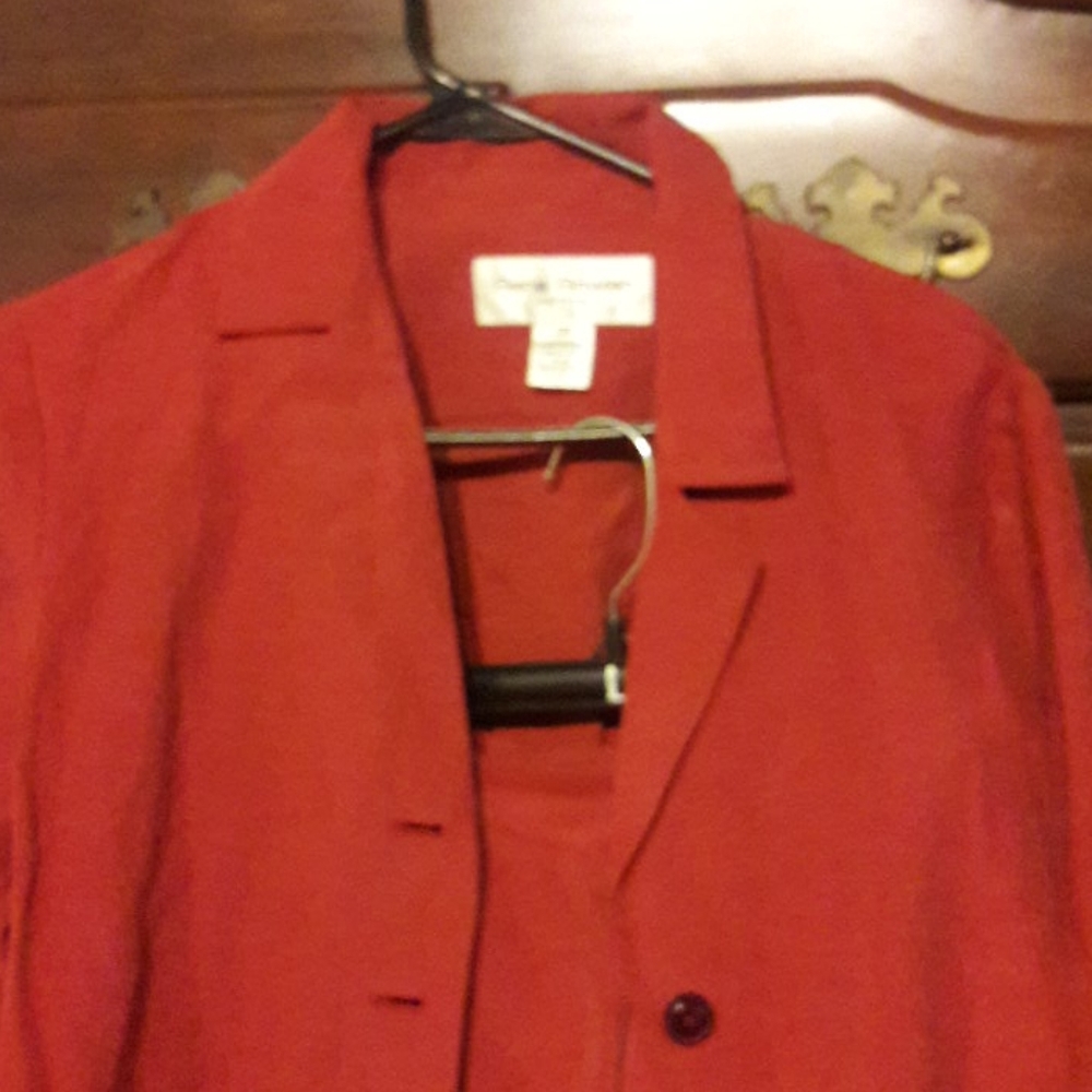 Rust Orange pants suit